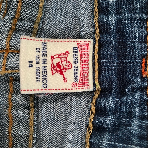 True Religion “Joey Rainbow Row” Jeans size 14 - Picture 7 of 8